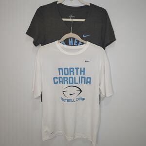 Nike Womens Small T Shirt North Carolina Tar Heels Basketball Football Lot of 2